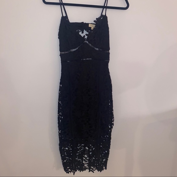 LAST ONE!! — Black Midi Bodycon Dress - Picture 3 of 6